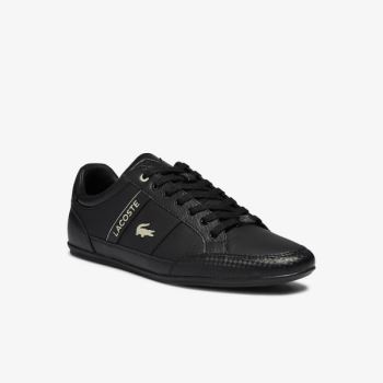 Lacoste Chaymon Synthetic and Leather Sneakers - Tenisky Pánské Černé | CZ-MnAXFI